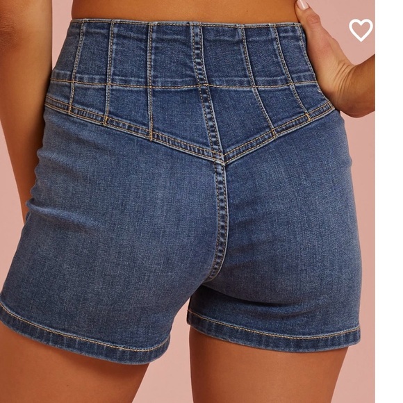 Medium wash denim shorts - Picture 5 of 5